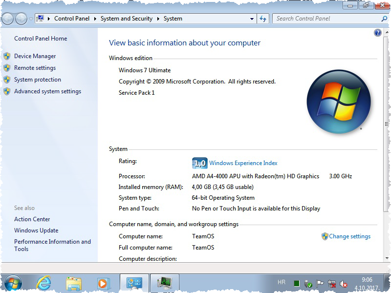 Windows 7 lite x64